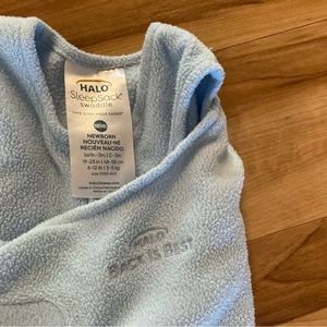 Halo Newborn Sleepsack - light blue fleece